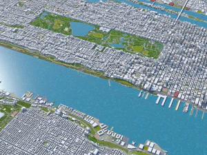 central park manhattan city new york 7km 3D Model