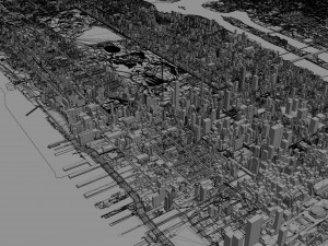 central park manhattan city new york 7km 3D Model
