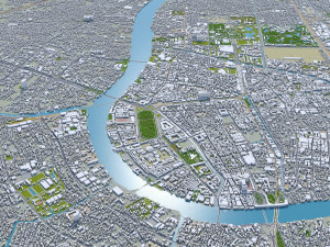central park manhattan city new york 7km 3D Model
