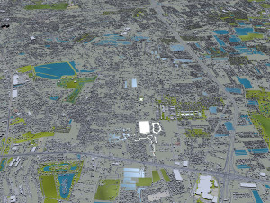 central park manhattan city new york 7km 3D Model