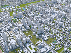 central park manhattan city new york 7km 3D Model