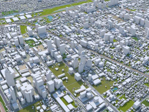 central park manhattan city new york 7km 3D Model