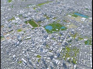 central park manhattan city new york 7km 3D Model