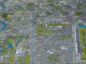 central park manhattan city new york 7km 3D Model