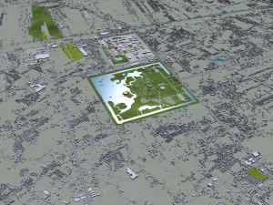 central park manhattan city new york 7km 3D Model