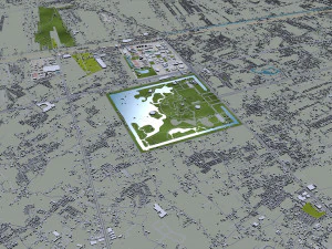 central park manhattan city new york 7km 3D Model