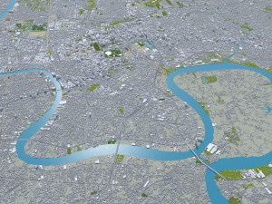 central park manhattan city new york 7km 3D Model