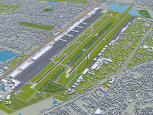 central park manhattan city new york 7km 3D Model