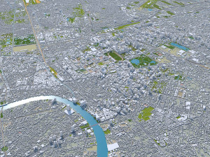 central park manhattan city new york 7km 3D Model