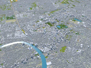 central park manhattan city new york 7km 3D Model