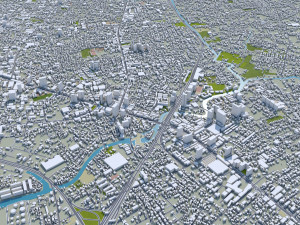 central park manhattan city new york 7km 3D Model