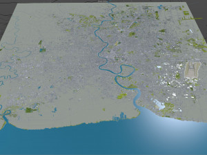 central park manhattan city new york 7km 3D Model