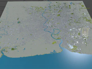 central park manhattan city new york 7km 3D Model