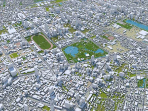 central park manhattan city new york 7km 3D Model