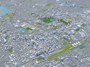 central park manhattan city new york 7km 3D Model