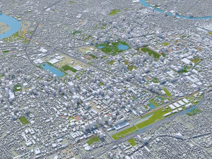 central park manhattan city new york 7km 3D Model