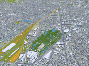 central park manhattan city new york 7km 3D Model