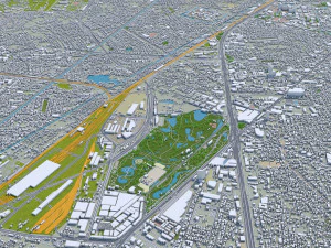 central park manhattan city new york 7km 3D Model