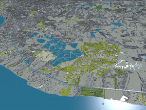 central park manhattan city new york 7km 3D Model