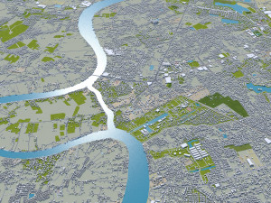 central park manhattan city new york 7km 3D Model