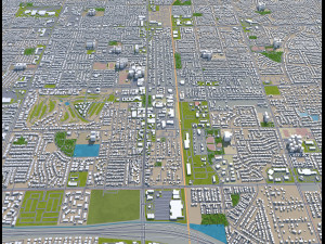 chandler city arizona usa 25km Modello 3D