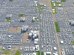 chandler city arizona usa 25km 3D Model