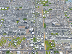 chandler city arizona usa 25km Modello 3D