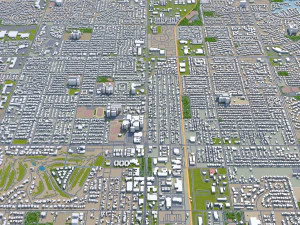 chandler city arizona usa 25km 3D Model