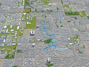 chandler city arizona usa 25km 3D Model