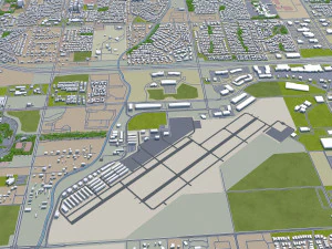 chandler city arizona usa 25km 3D Model