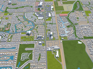 chandler city arizona usa 25km Modello 3D
