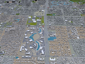 chandler city arizona usa 25km Modello 3D
