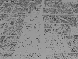 chandler city arizona usa 25km 3D Model