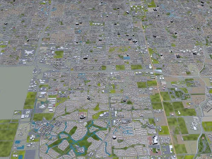 chandler city arizona usa 25km 3D Model
