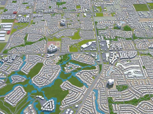 chandler city arizona usa 25km 3D Model