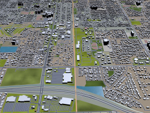 chandler city arizona usa 25km Modello 3D