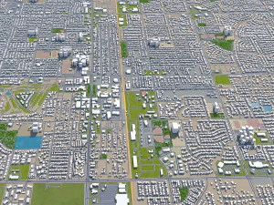 chandler city arizona usa 25km 3D Model