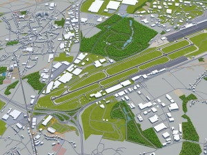 charleroi city belgium 30km Modèle 3D