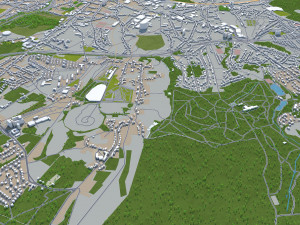 charleroi city belgium 30km Modèle 3D