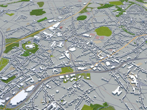 charleroi city belgium 30km Modèle 3D