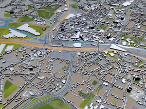 charleroi city belgium 30km Modèle 3D