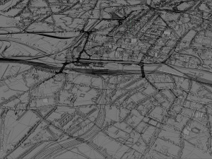 charleroi city belgium 30km Modèle 3D