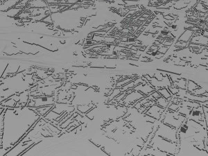 charleroi city belgium 30km 3D Model