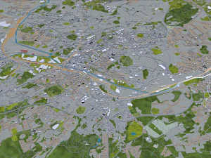 charleroi city belgium 30km 3D Model