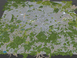 charleroi city belgium 30km Modèle 3D