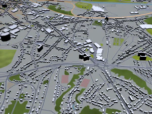 charleroi city belgium 30km 3D Model