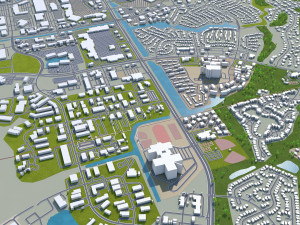 chesapeake city virginia usa 60km Modello 3D