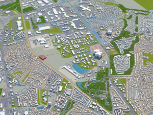 chesapeake city virginia usa 60km Modello 3D