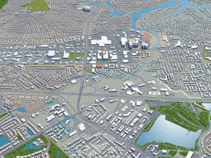 chesapeake city virginia usa 60km Modello 3D