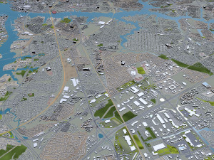 chesapeake city virginia usa 60km Modello 3D